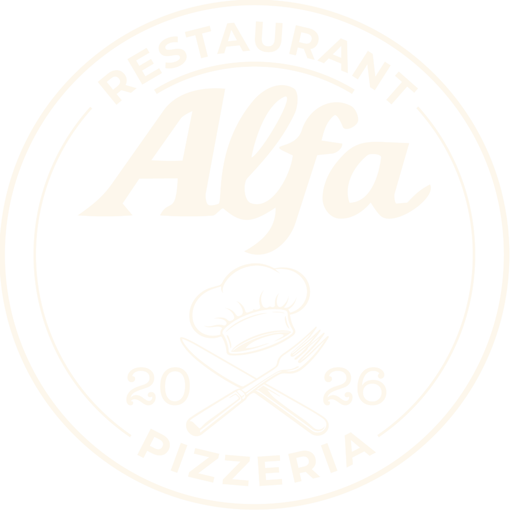 Logo beige Alfa Pizzeria